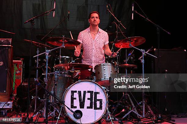 Tony Fagenson of Eve 6 performs at The Greek Theatre on July 19, 2015 in Los Angeles, California.