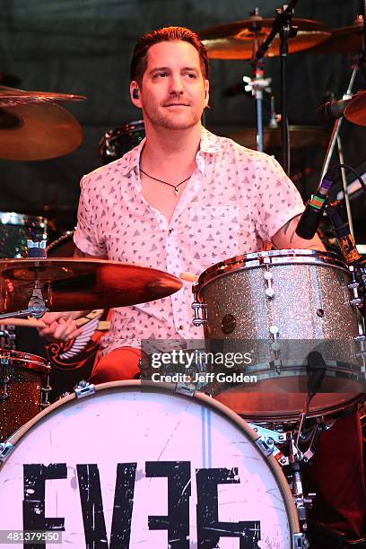 Tony Fagenson of Eve 6 performs at The Greek Theatre on July 19, 2015 in Los Angeles, California.