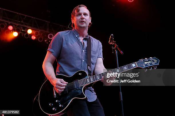 Jon Siebels of Eve 6 performs at The Greek Theatre on July 19, 2015 in Los Angeles, California.