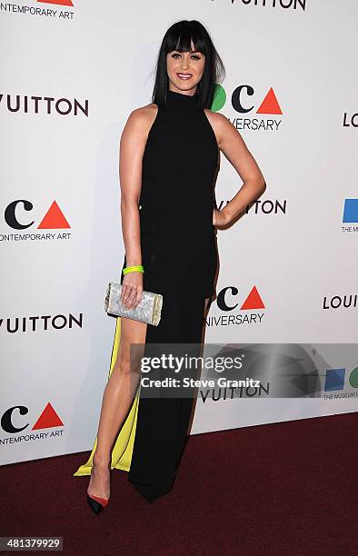 Recording artist Katy Perry attends MOCA 35th Anniversary Gala Celebration at The Geffen Contemporary at MOCA on March 29, 2014 in Los Angeles,...