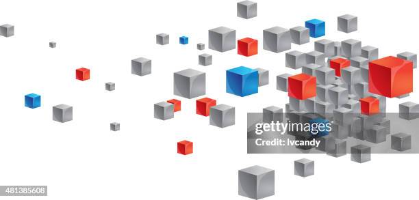 motion cubes - rubix cube stock illustrations