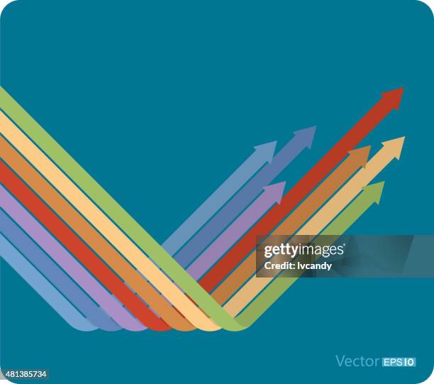 progress arrows - conversion optimization stock illustrations