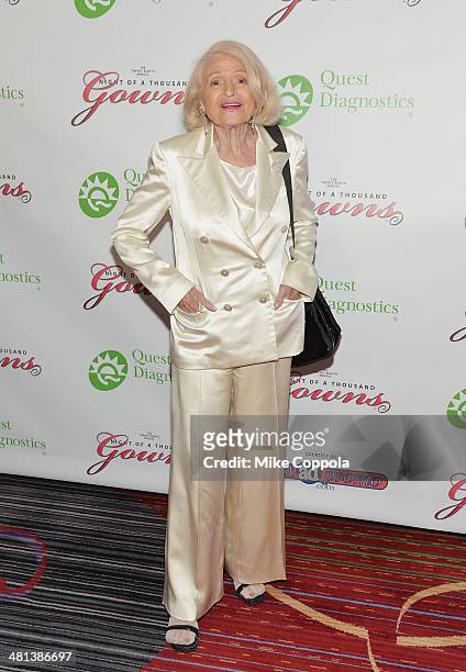 Edie Windsor attends the 28th annual Night of a Thousand Gowns at the Marriott Marquis Times Square on March 29, 2014 in New York City.