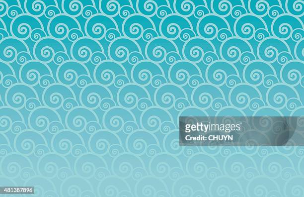 ocean background - deep relaxation stock illustrations