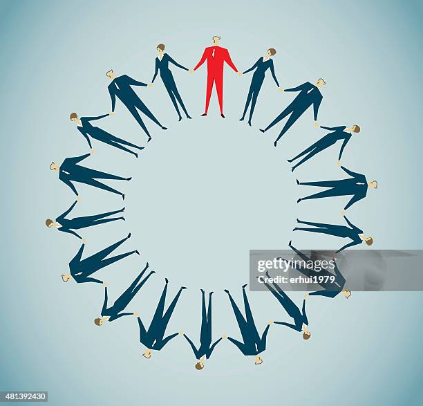 holding hands - work relationship stock illustrations