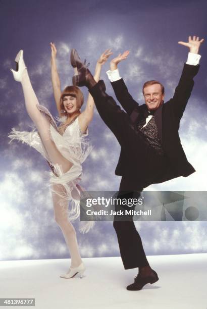 Peter Allen and Colleen Dunn in the Broadway Musical 'Legs Diamond' in September 1988.