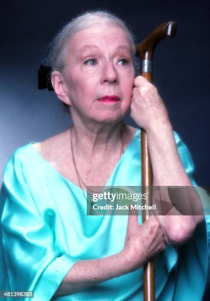 Choreographer Agnes de Mille photographed in New York City, 1980.