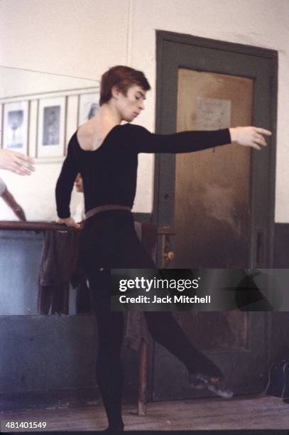 Rudolf Nureyev rehearsing, less than a year after he defected from the Soviet Union to the West, photographed in New York City January 24,1962.