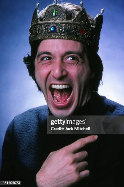 Actor Al Pacino in 1979 when he was starring in 'Richard III' on Broadway.