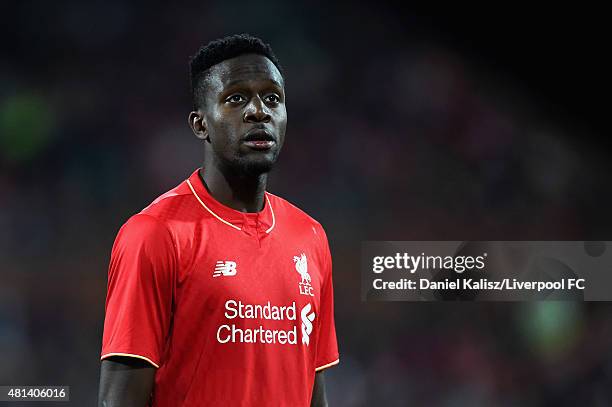 Jordan Ibe looks on during the international friendly match between Adelaide United and Liverpool FC at Adelaide Oval on July 20, 2015 in Adelaide,...