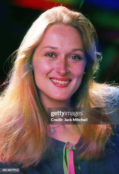 Actress Meryl Streep photographed in August 1976.