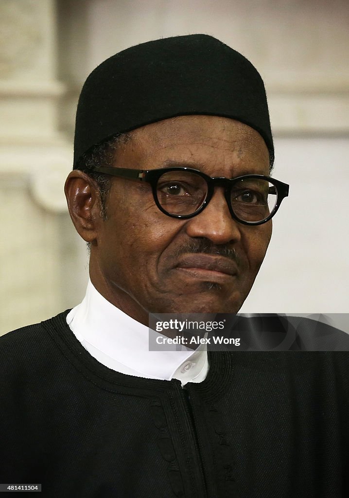 President Obama Meets With Nigerian President Buhari At White House