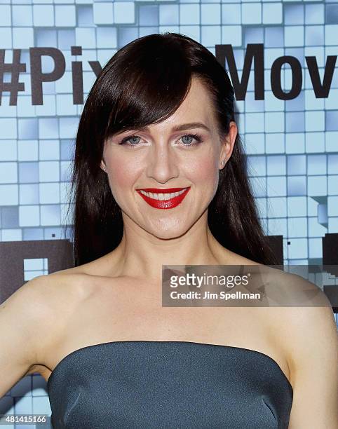 Actress Lena Hall attends the "Pixels" New York premiere at Regal E-Walk on July 18, 2015 in New York City.