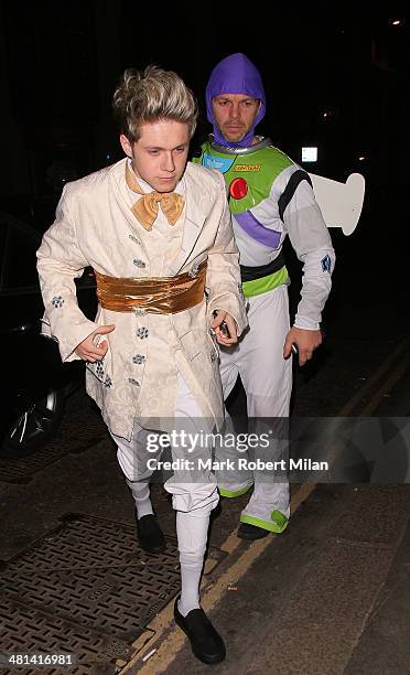 Niall Horan attends Rochelle Humes' Disney themed birthday party at Steam and Rye restaurant and club on March 29, 2014 in London, England.