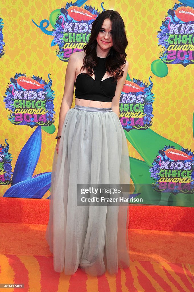 Singer Acacia Brinley attends Nickelodeon's 27th Annual Kids' Choice