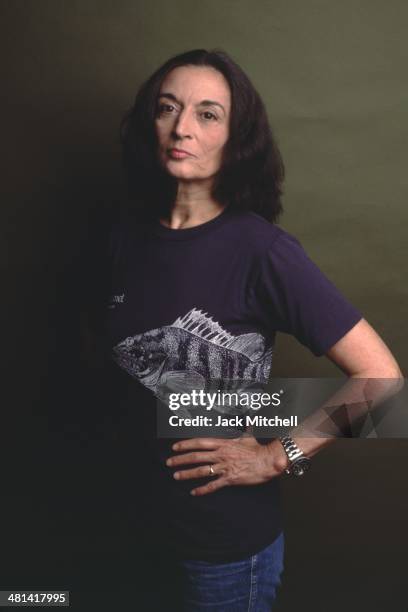 Sculptor Marisol photographed in New York City in 1981.