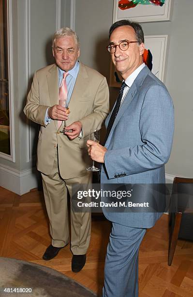 Conrad Black and Ali Wambold attend a celebration of Brazilian ballet dancer Marcelo Gomes hosted by Sigourney Weaver, Ali Wambold and Monica G-S...