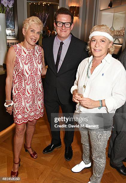 Sigourney Weaver, Matthew Bourne and Suzanne Bertish attend a celebration of Brazilian ballet dancer Marcelo Gomes hosted by Sigourney Weaver, Ali...