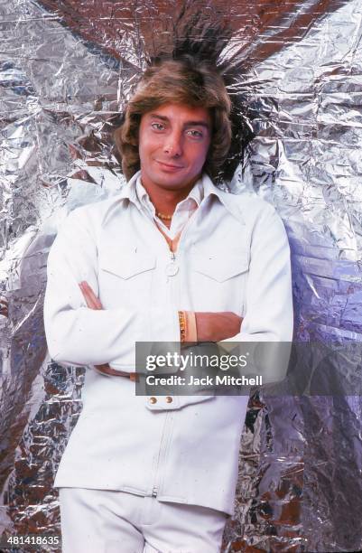 Singer/songwriter Barry Manilow photographed in New York City in 1976.