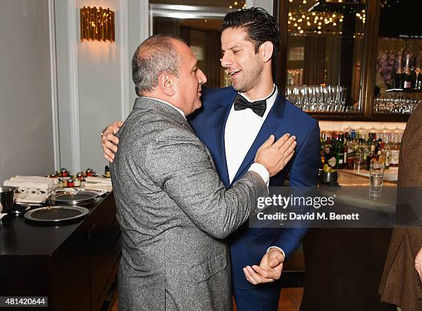 Sergei Danilian and Marcelo Gomes attend a celebration of Brazilian ballet dancer Marcelo Gomes hosted by Sigourney Weaver, Ali Wambold and Monica...