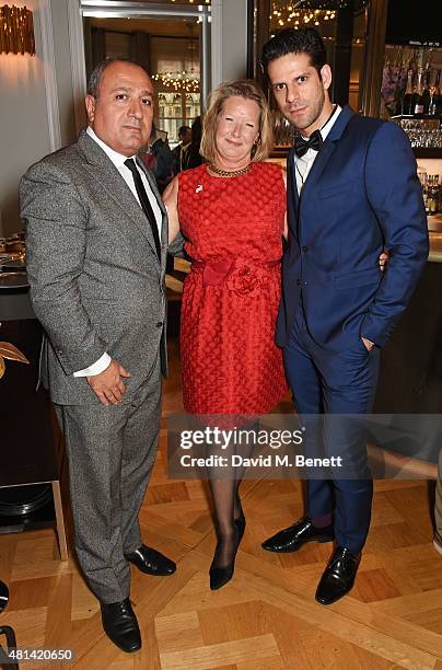 Sergei Danilian, Monica G-S Wambold and Marcelo Gomes attend a celebration of Brazilian ballet dancer Marcelo Gomes hosted by Sigourney Weaver, Ali...