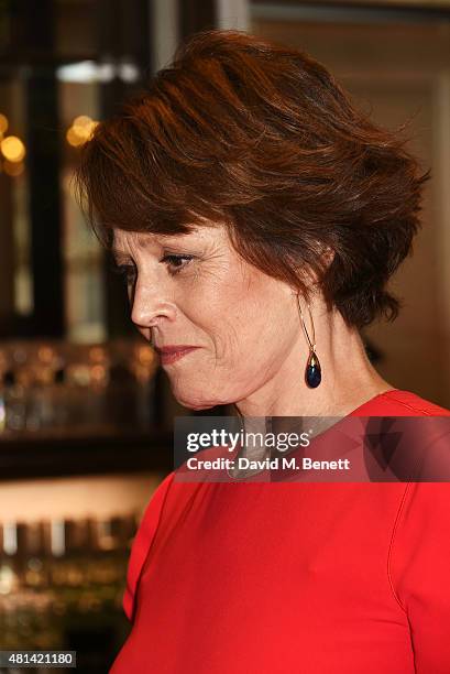 Sigourney Weaver attends a celebration of Brazilian ballet dancer Marcelo Gomes hosted by Sigourney Weaver, Ali Wambold and Monica G-S Wambold at the...