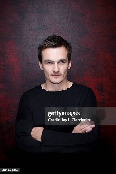 Actor Rupert Friend of 'Hitman: Agent 47' poses for a portrait at Comic-Con International 2015 for Los Angeles Times on July 9, 2015 in San Diego,...