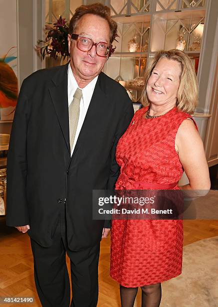 Lord Maurice Saatchi and Monica G-S Wambold attend a celebration of Brazilian ballet dancer Marcelo Gomes hosted by Sigourney Weaver, Ali Wambold and...