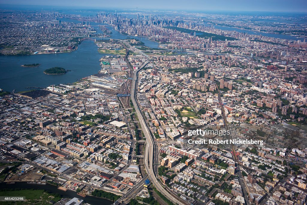Aerial View Over New York City