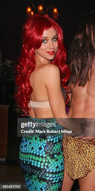 Una Foden attends Rochelle Humes' Disney themed birthday party at Steam and Rye restaurant and club on March 29, 2014 in London, England.