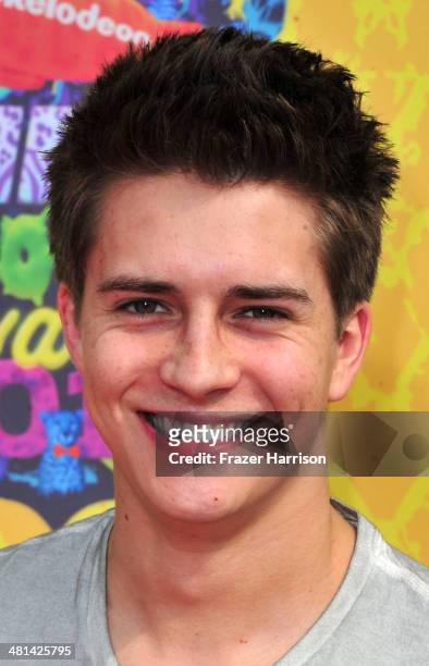 Actor Billy Unger attends Nickelodeon's 27th Annual Kids' Choice Awards held at USC Galen Center on March 29, 2014 in Los Angeles, California.