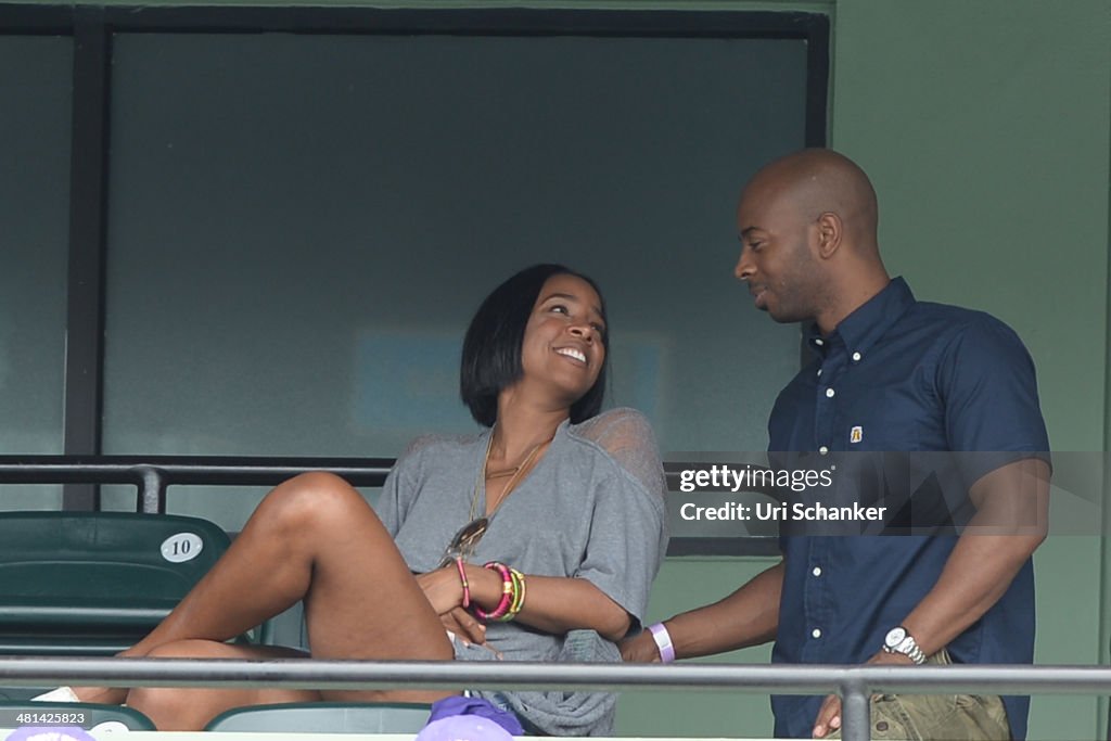 Celebrity Sightings At Sony Open Tennis - March 29, 2014