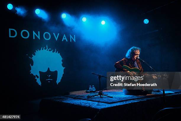 Singer-songwriter Donovan performs live on stage during a concert at Schwuz on July 20, 2015 in Berlin, Germany.