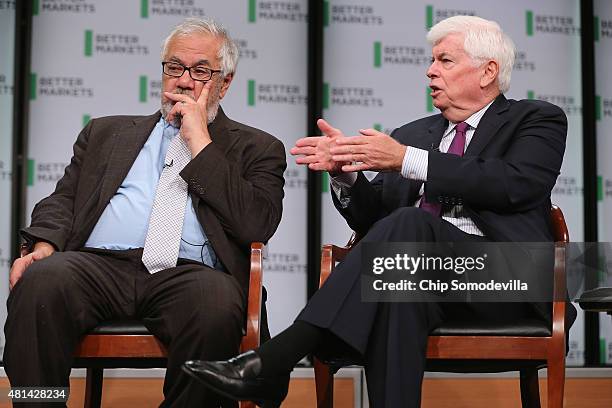 Former Rep. Barney Frank and former Sen. Chris Dodd talk about their hallmark and namesake legislation, the Dodd-Frank Wall Street reform law, on the...