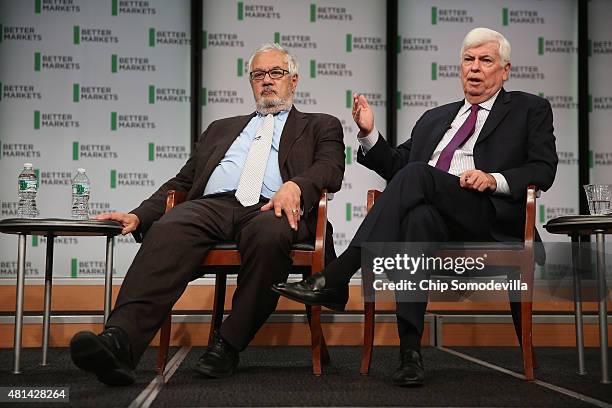 Former Rep. Barney Frank and former Sen. Chris Dodd talk about their hallmark and namesake legislation, the Dodd-Frank Wall Street reform law, on the...