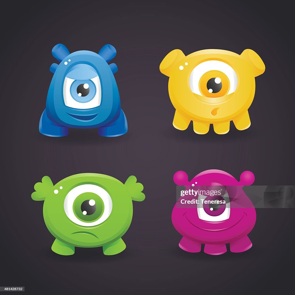 Adorables Dibujos Animados Monstruos Ilustración de stock - Getty Images Adorables Dibujos Animados Monstruos Ilustración de stock - Getty Images