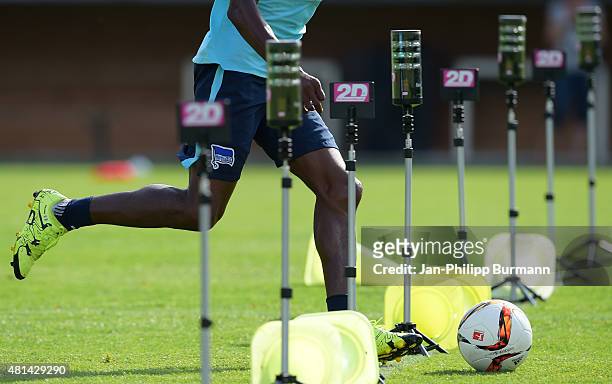 Salomon Kalou of Hertha BSC during the training camp in Schladming on July 20, 2015 in Schladming, Austria.