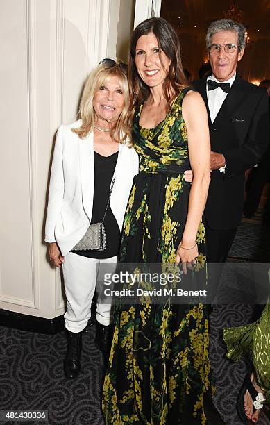 Nancy Sinatra and daughter Amanda Lambert attend an after party following the press night performance of "Sinatra At The London Palladium" at The...