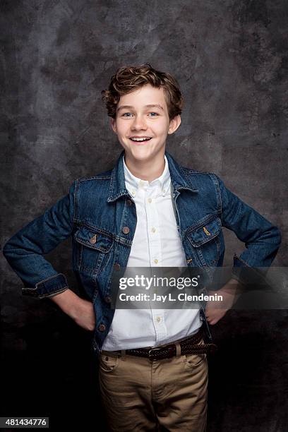 Actor Levi Miller of 'Pan' poses for a portrait at Comic-Con International 2015 for Los Angeles Times on July 9, 2015 in San Diego, California....