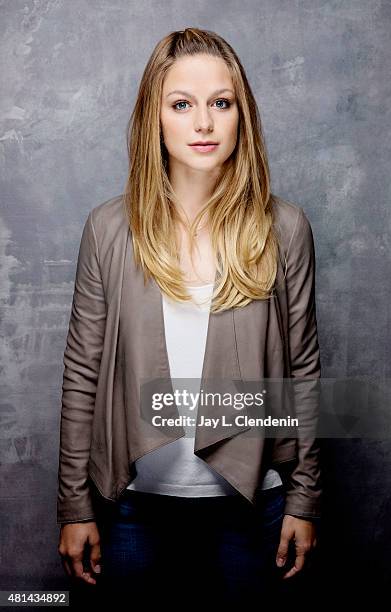 Actress Melissa Benoist of 'Supergirl' poses for a portrait at Comic-Con International 2015 for Los Angeles Times on July 9, 2015 in San Diego,...