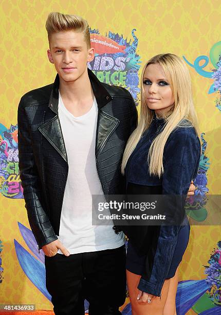 Singers Cody Simpson and Alli Simpson attend Nickelodeon's 27th Annual Kids' Choice Awards held at USC Galen Center on March 29, 2014 in Los Angeles,...