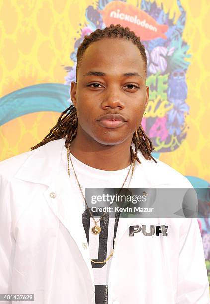 Actor/singer Leon Thomas III attends Nickelodeon's 27th Annual Kids' Choice Awards held at USC Galen Center on March 29, 2014 in Los Angeles,...