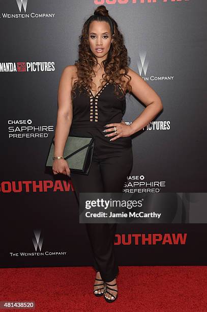 Actress Dascha Polanco attends the New York premiere of "Southpaw" at AMC Loews Lincoln Square on July 20, 2015 in New York City.