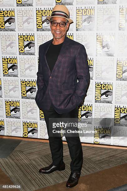 Actor Giancarlo Esposito arrives at the 'Maze Runner' press room on July 11, 2015 in San Diego, California.