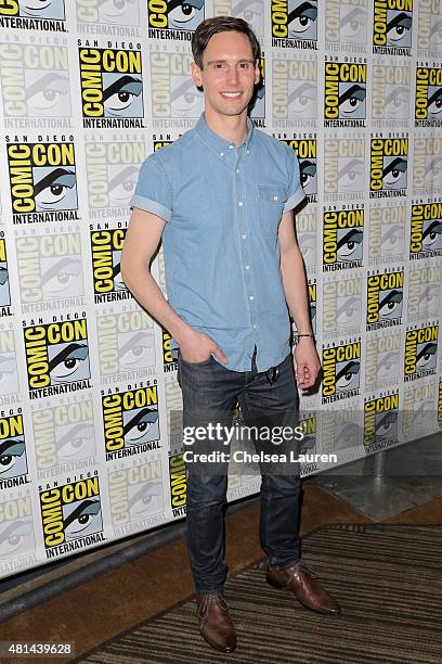 Actor Cory Michael Smith attends the 'Gotham' press room on July 11, 2015 in San Diego, California.