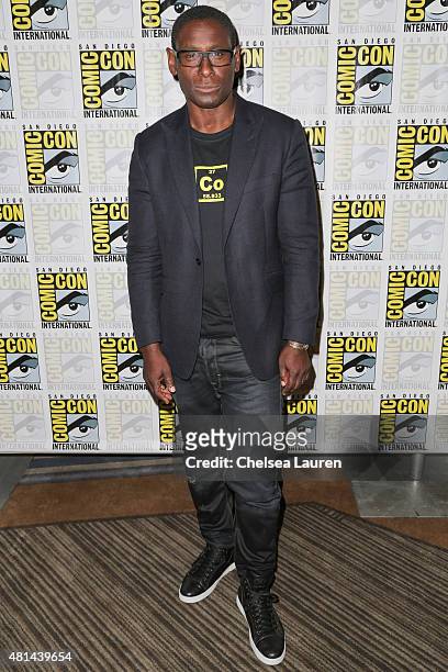 Actor David Harewood attends the 'Supergirl' press room on July 11, 2015 in San Diego, California.