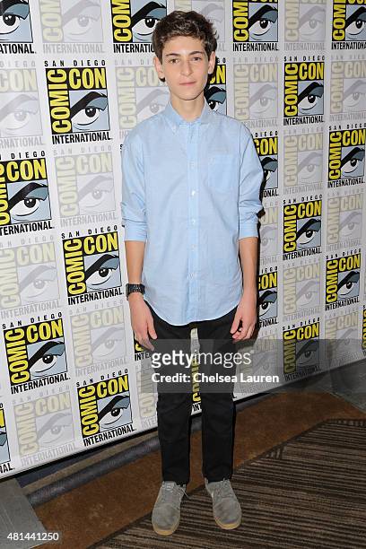 Actor David Mazouz attends the 'Gotham' press room on July 11, 2015 in San Diego, California.