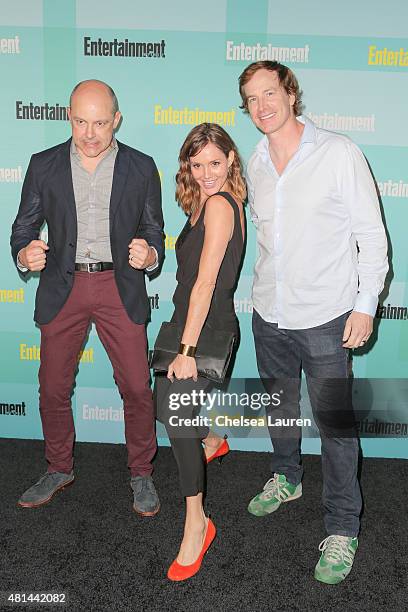 Actors Actors Rob Corddry, Erinn Hayes and Rob Huebel arrive at the Entertainment Weekly celebration at Float at Hard Rock Hotel San Diego on July...