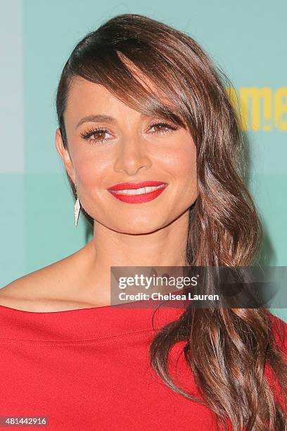 Actress Mia Maestro arrives at the Entertainment Weekly celebration at Float at Hard Rock Hotel San Diego on July 11, 2015 in San Diego, California.