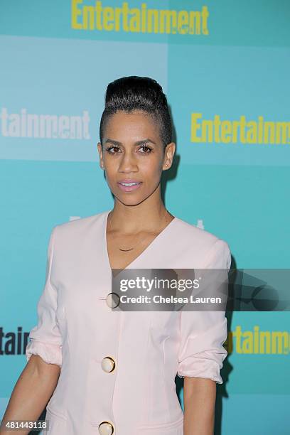 Actress Dominique Tipper arrives at the Entertainment Weekly celebration at Float at Hard Rock Hotel San Diego on July 11, 2015 in San Diego,...